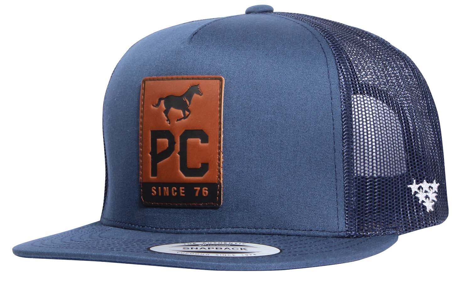 PC Flat Trucker Hat, Navy - Healthber