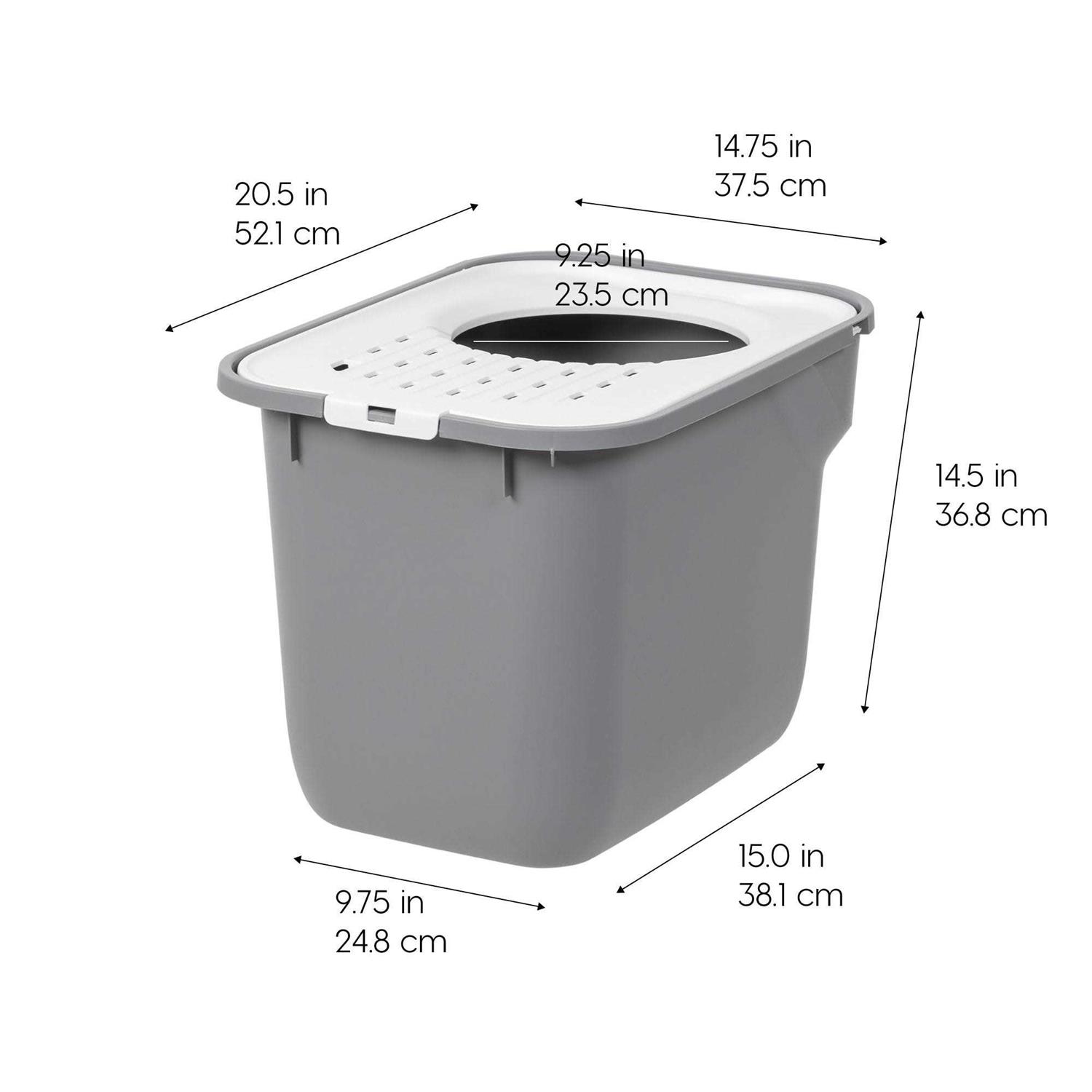 IRIS USA Top Entry Cat Litter Box - Healthber