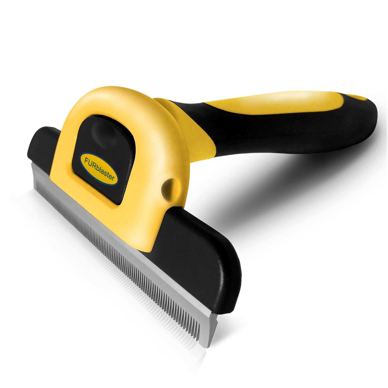 DakPets Pet Grooming Brush Effectively Reduces Shedding by up to 95% Professional Deshedding Tool for Dogs and Cats - Healthber