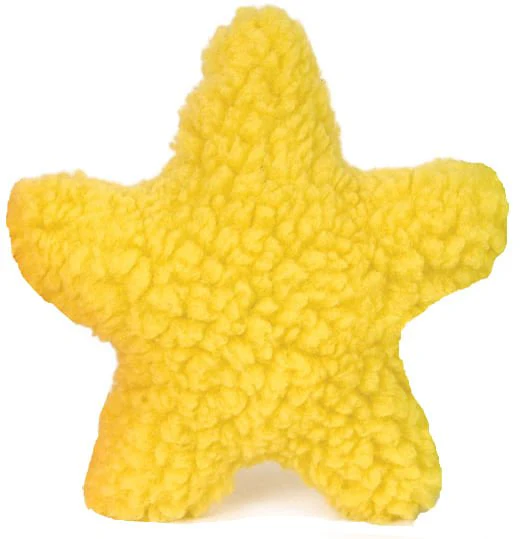 Fuzzy Shapes Dog Toys with Squeakers, Assorted Colors - Healthber