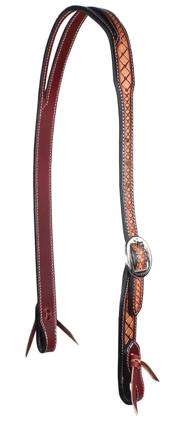 Professional's Choice Crosshatch Split Ear Headstall - Healthber