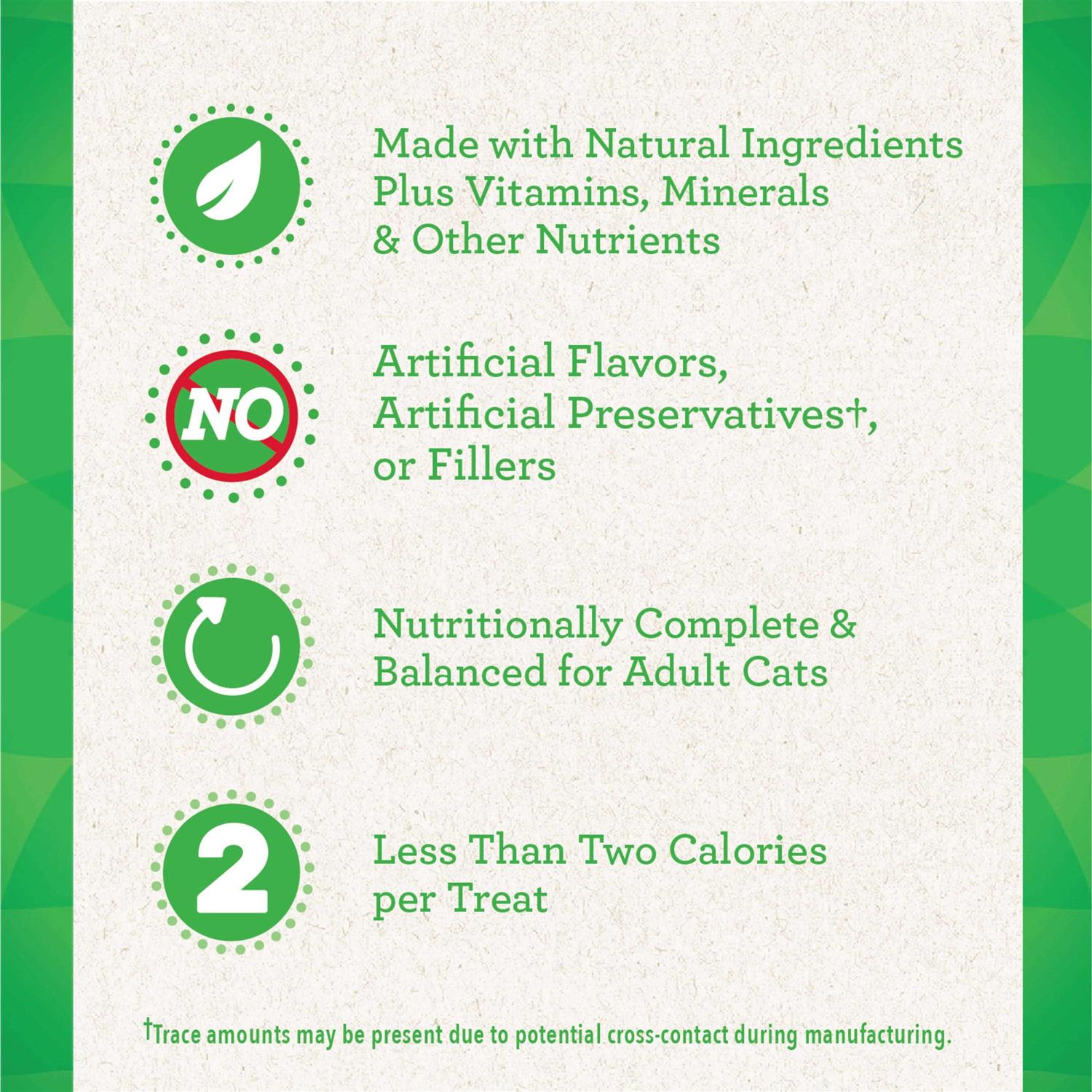 Feline Greenies SmartBites Cat Treats Skin & Fur - Healthber
