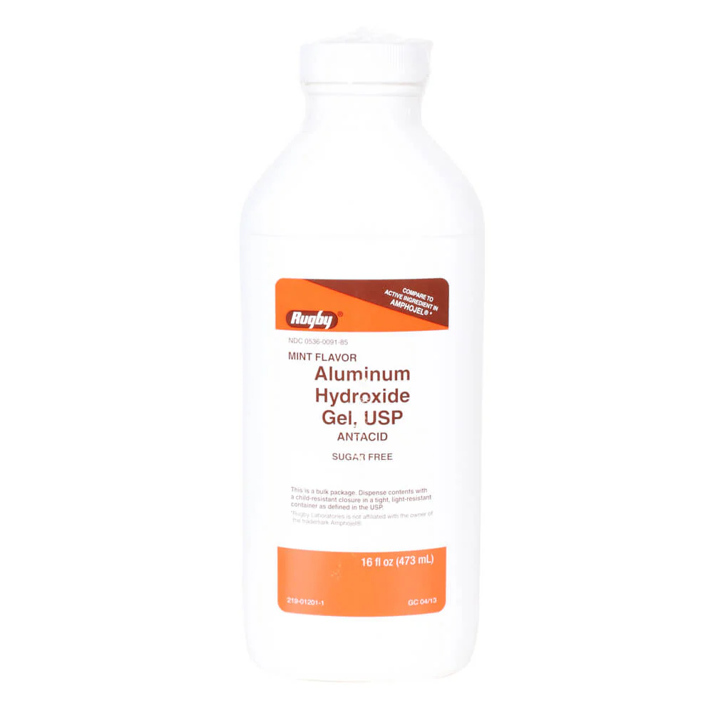 Rx Aluminum Hydroxide (Generic) Gel for Dogs & Cats, Mint Flavor - Healthber