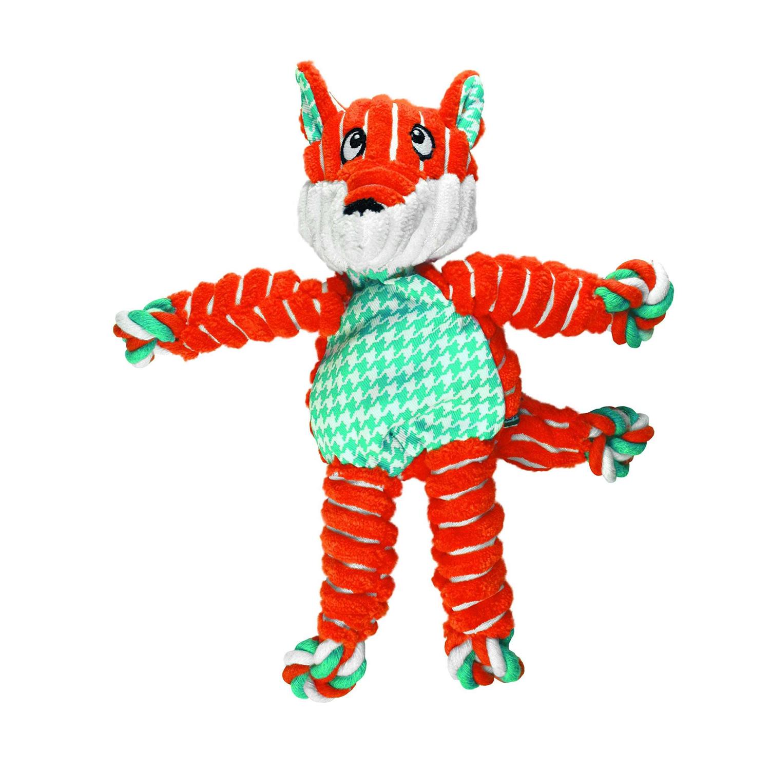 KONG Floppy Knots Fox Dog Toy - Healthber