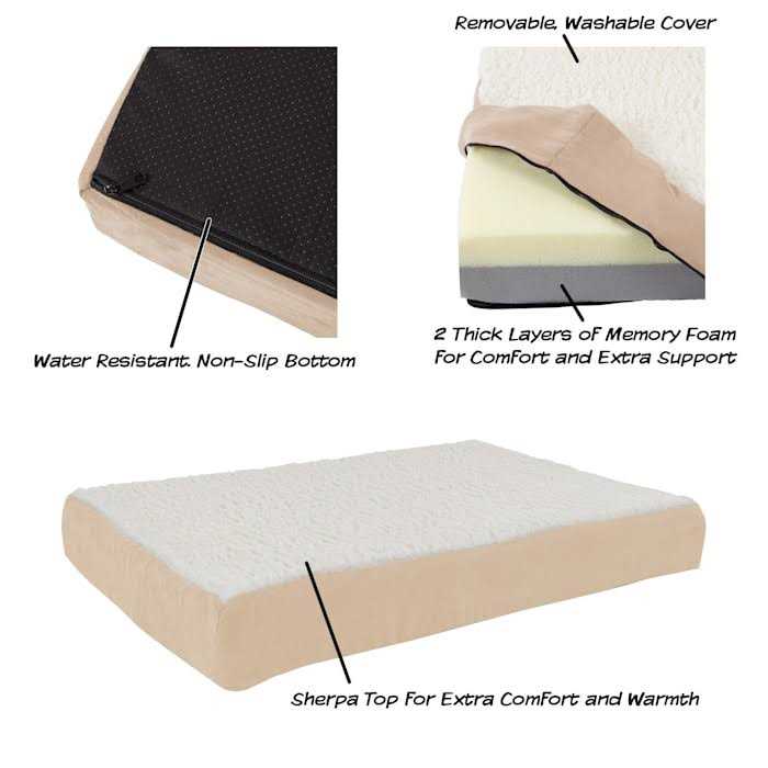 Pet Adobe Memory Foam Orthopedic Dog Bed - Healthber