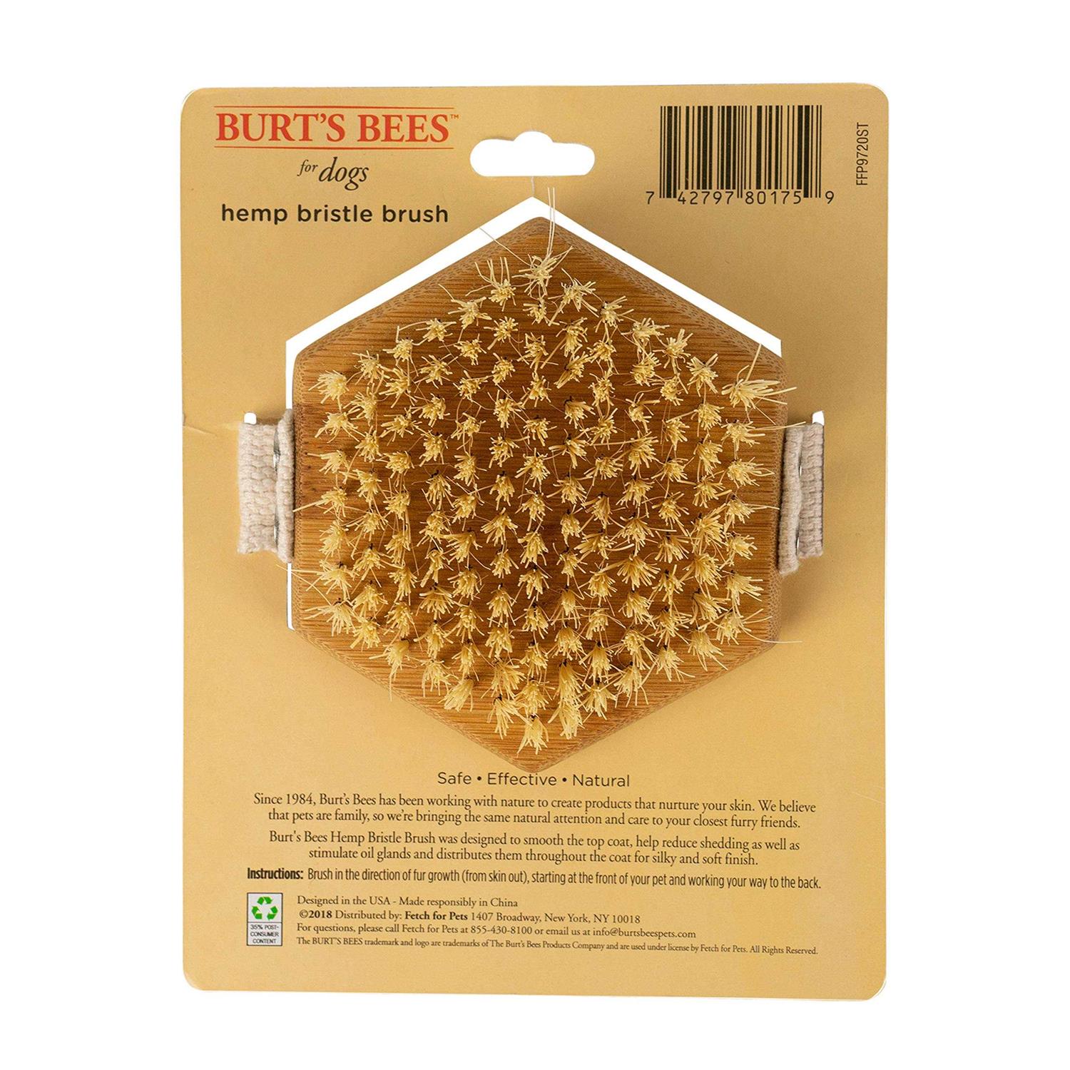 Burt’s Bees Palm Hemp Bristle Brush for Dogs - Healthber