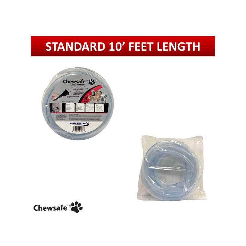 Kable Kontrol Chewsafe Pet Chewing Resistant Cord Cover CS10-1 - Healthber