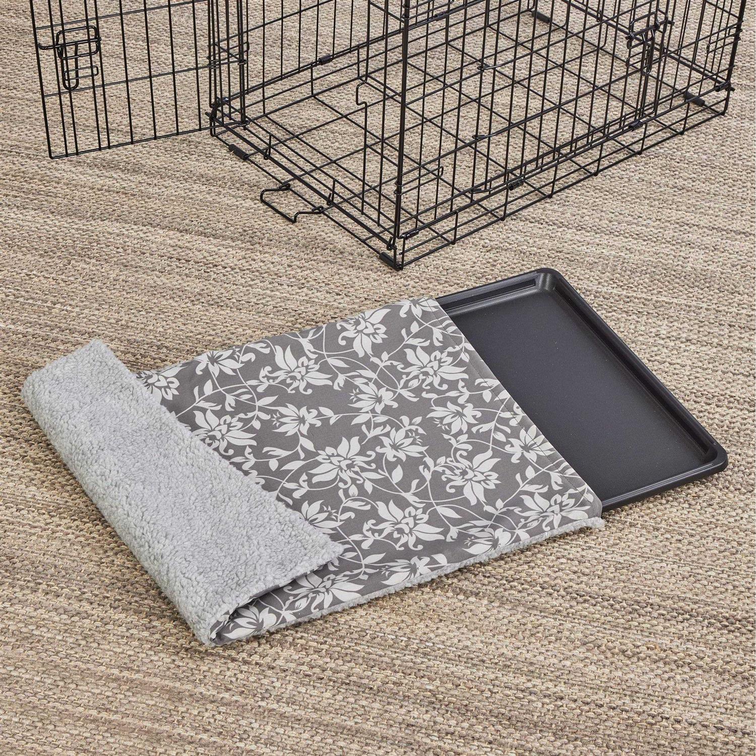 Midwest Homes for Pets Quiet Time Reversible Crate Pan Cover 24 - Healthber