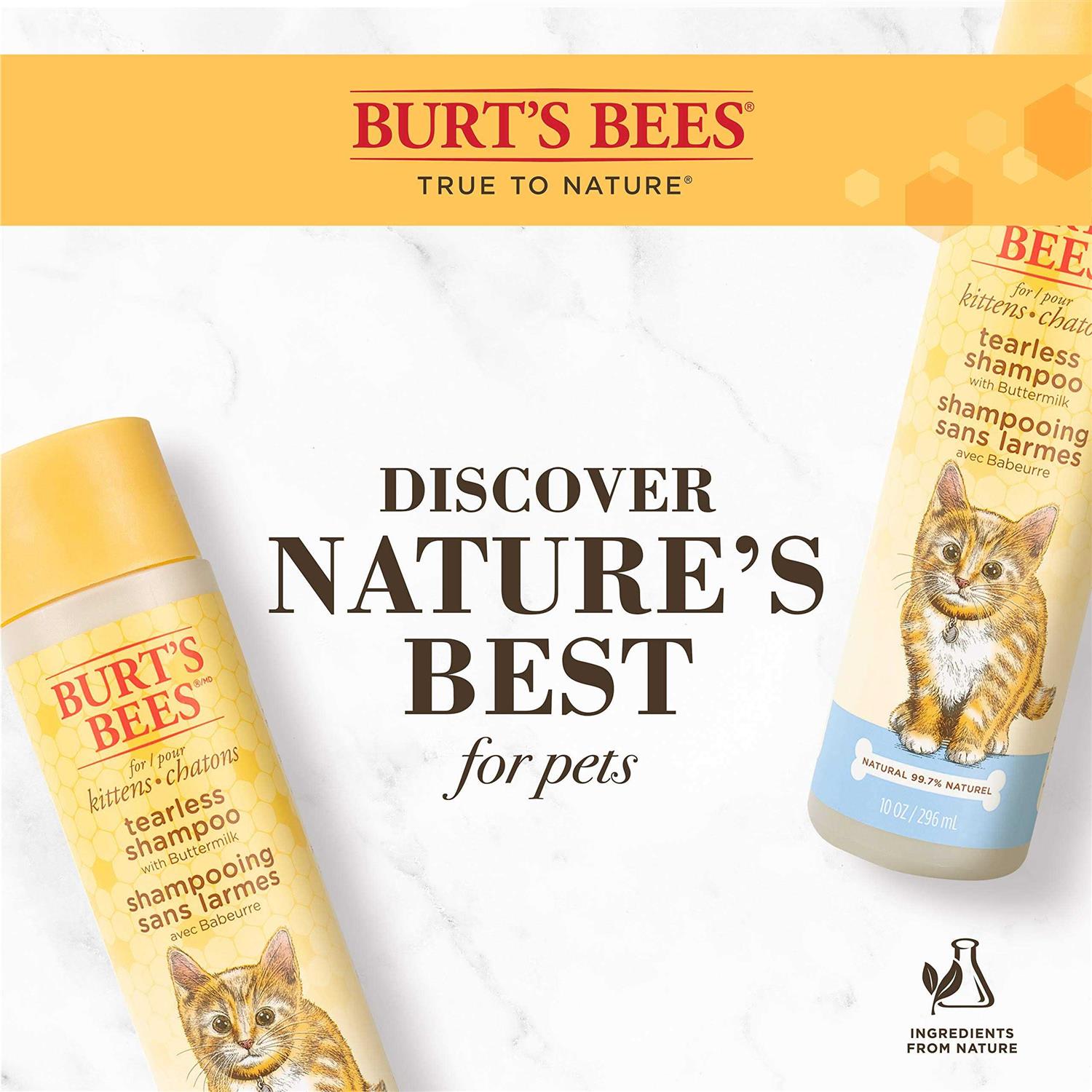 Burt’s Bees Tearless Shampoo for Kittens with Buttermilk - Healthber