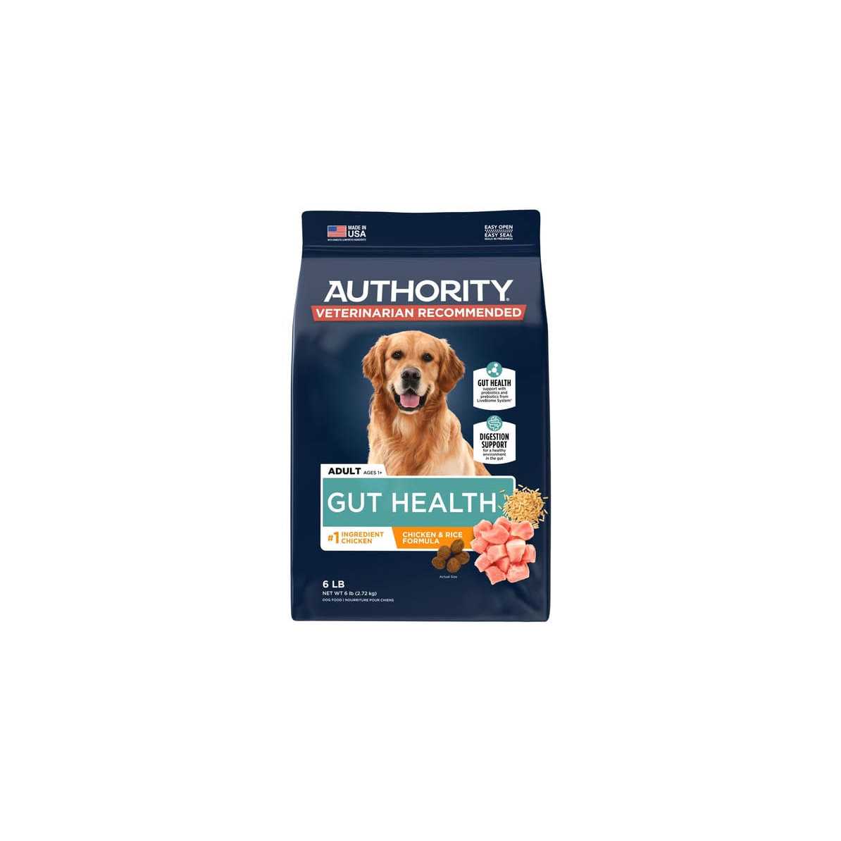 Authority Gut Health Adult Dry Dog Food - Healthber