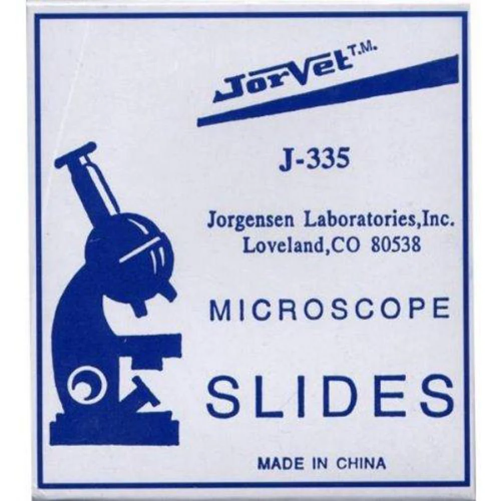 Jor-Vet Microscope Slides, Clear, Box of 72 - Healthber