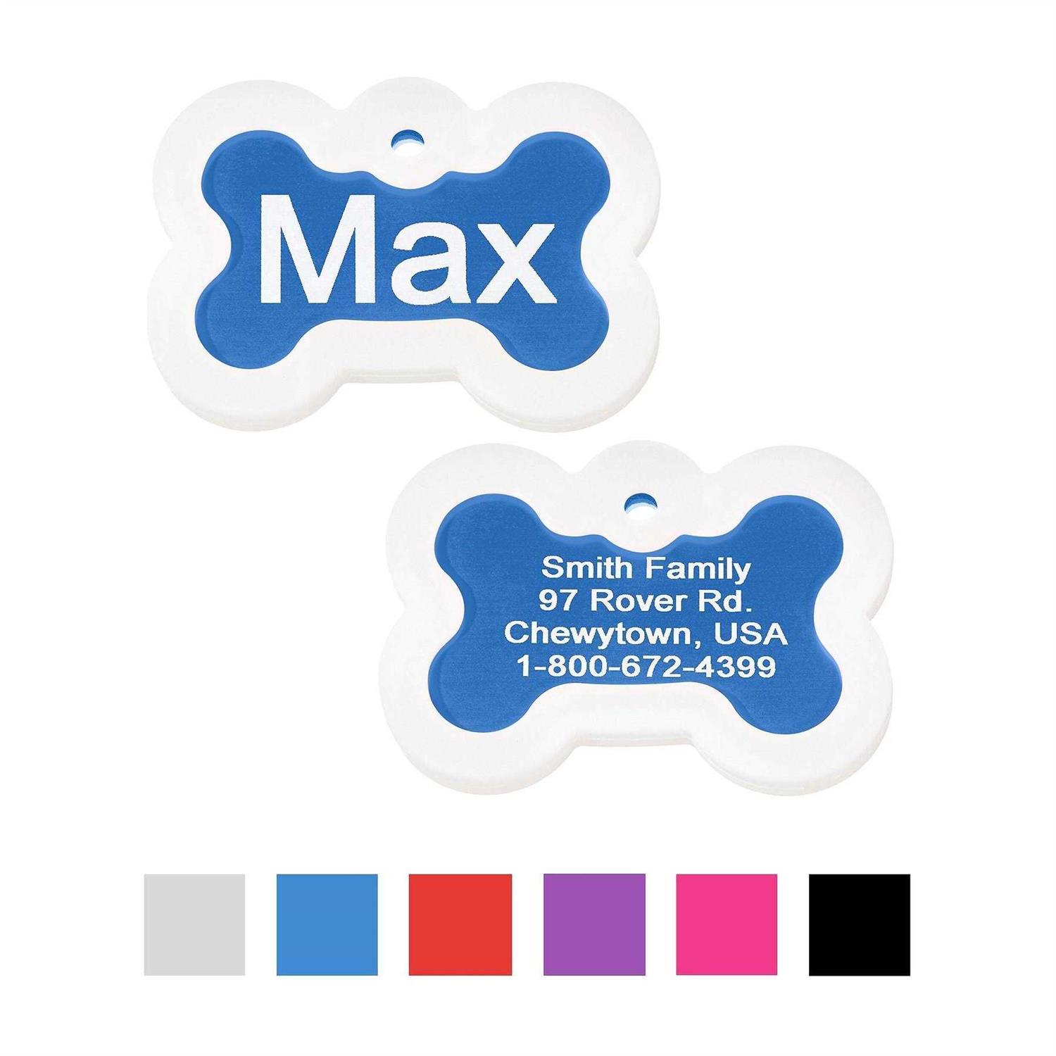 GoTags Anodized Aluminum Personalized Silencer Dog ID Tag - Healthber