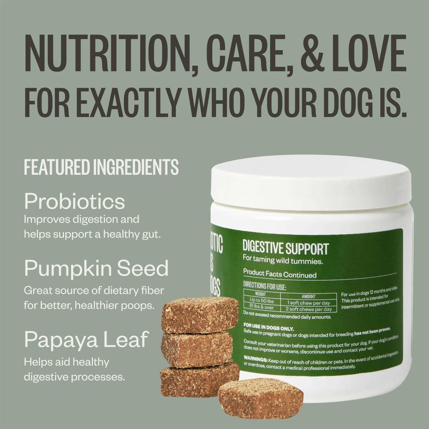 Ollie Probiotic Chews Dog Supplements - Healthber