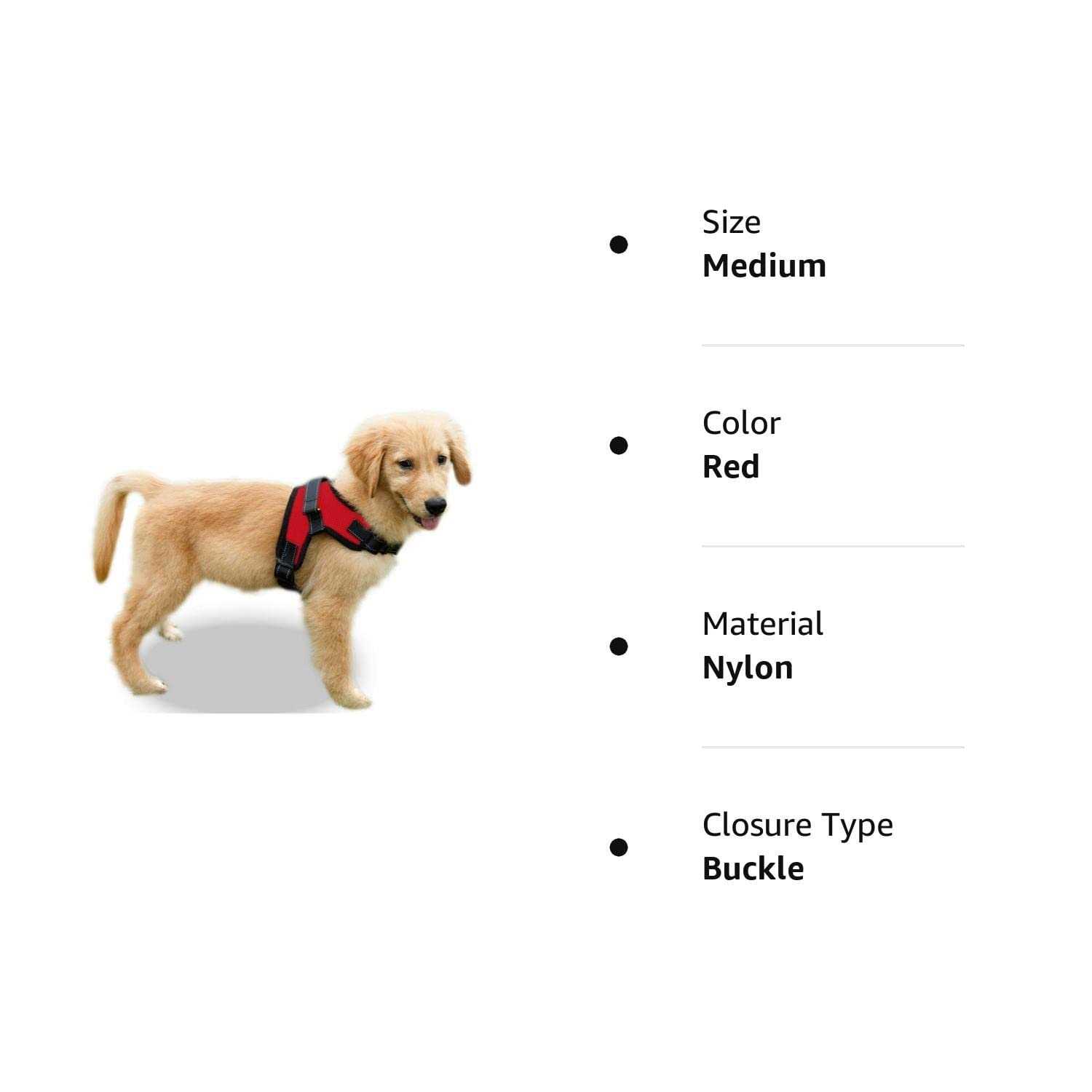 Copatchy No Pull Adjustable Reflective Dog Harness with Handle - Healthber