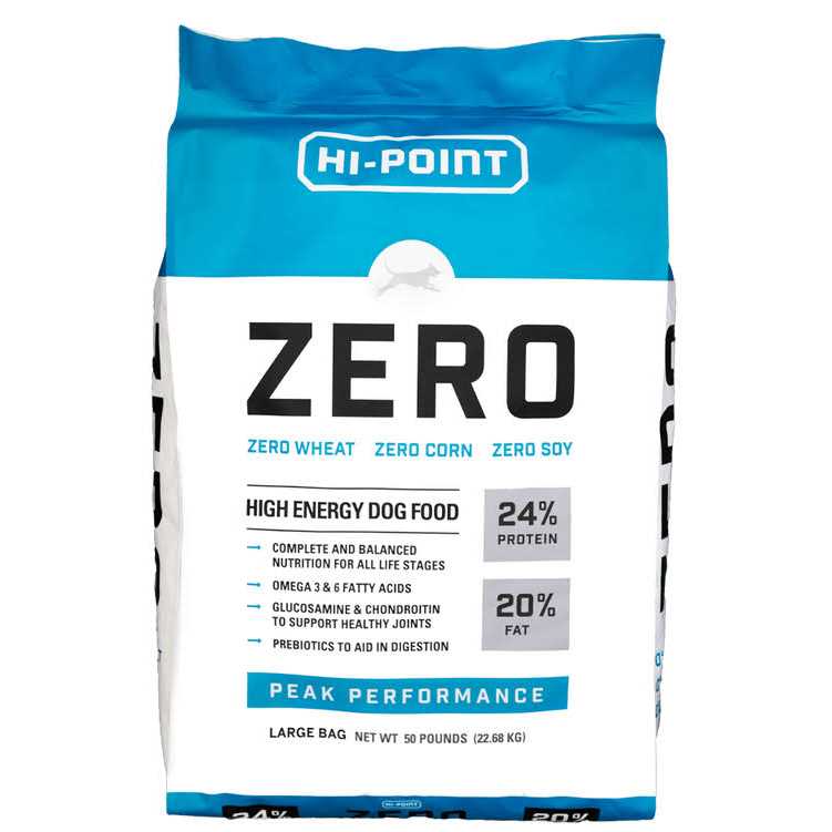 Hi Point Zero 24/20 High Energy Dog Food 50 lb - Healthber