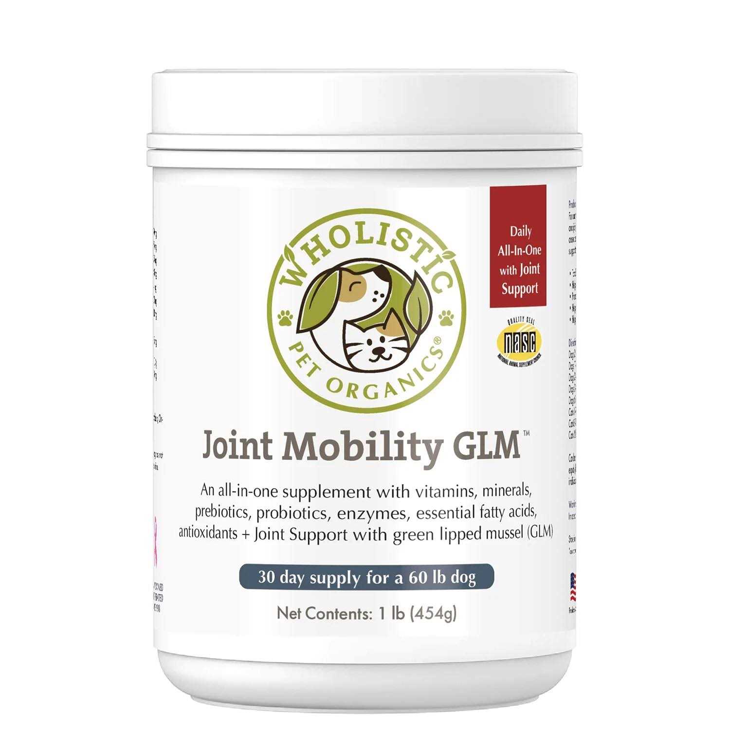 Wholistic Pet Organics Joint Mobility with Green Lipped Mussel - Healthber
