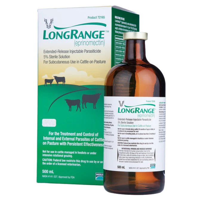 Rx LongRange (eprinomectin) ERI Extended-Release Injection for Cattle - Healthber