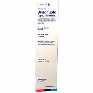 Rx Quadruple Topical Ointment (Quadritrop) for Dogs & Cats, 30 mL - Healthber