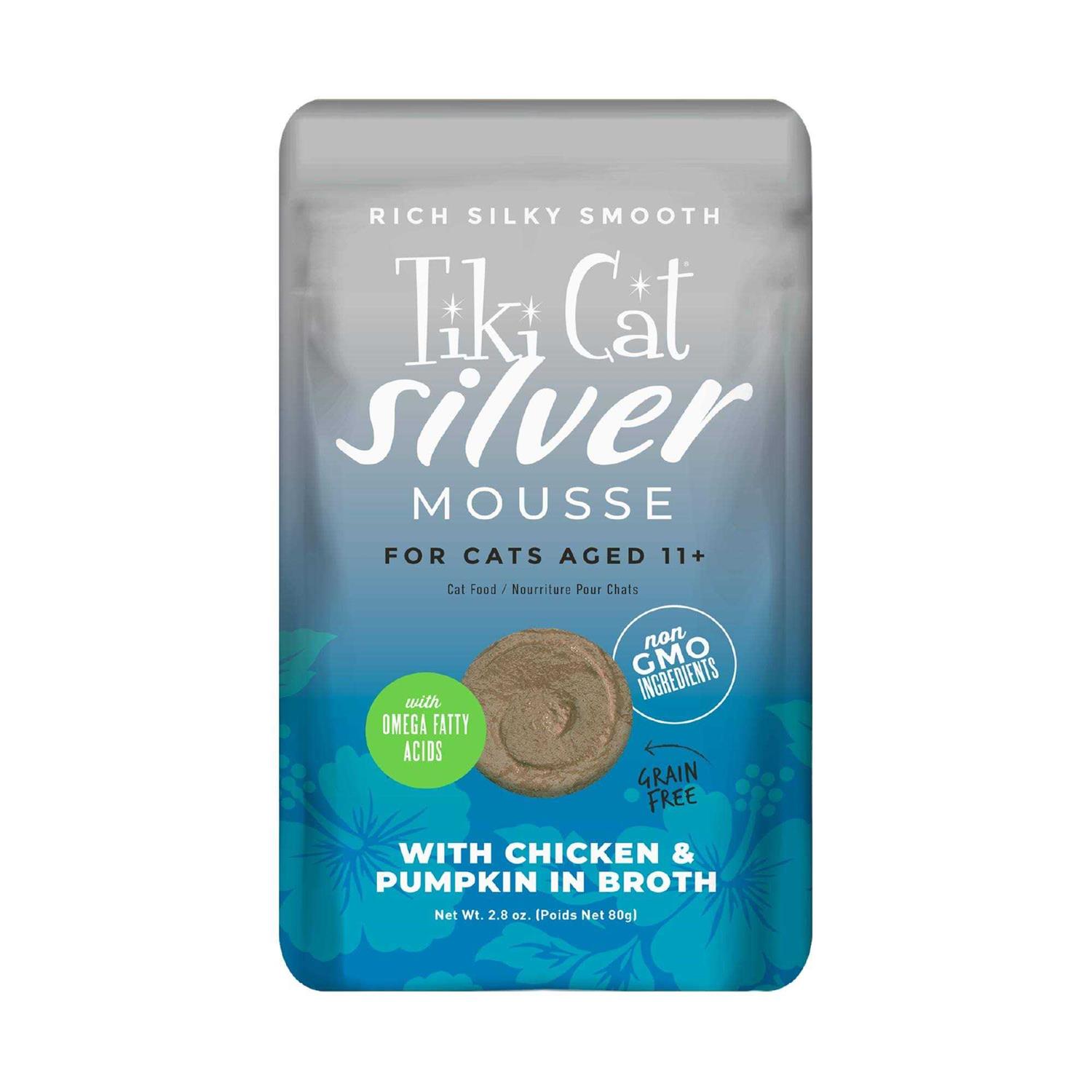 Tiki Cat Velvet Mousse Senior Chicken with Pumpkin Cat Food - Healthber