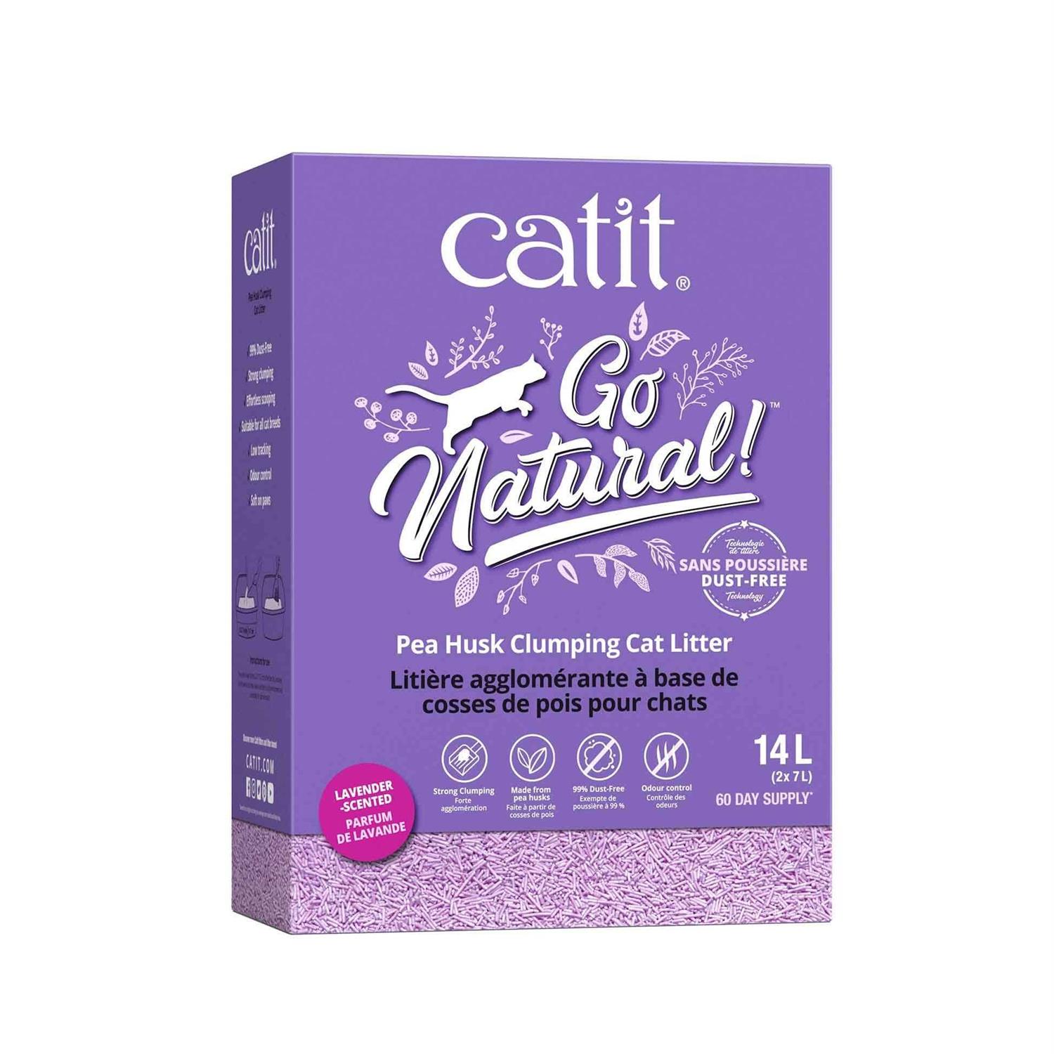 Catit Go Natural Pea Husk Clumping Cat Litter - Healthber