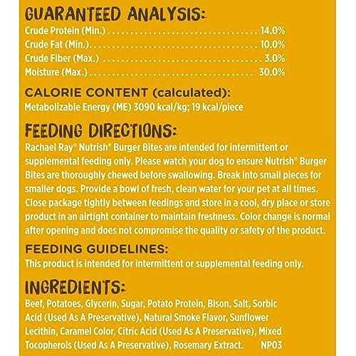 Rachael Ray Nutrish Burger Bites Dog Treats - Healthber