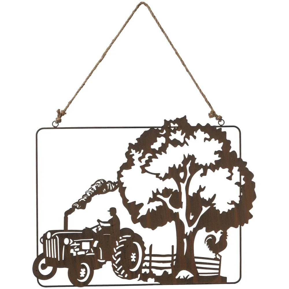 Tractor Scene Wall Hanging - Healthber