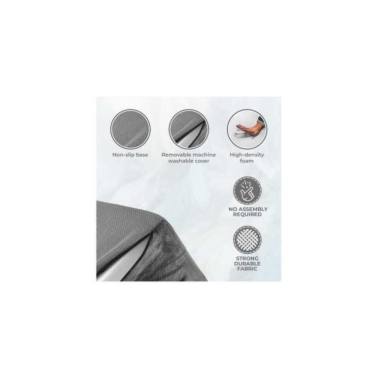 Precious Tails High Density Foam Sherpa Top Steps - Healthber