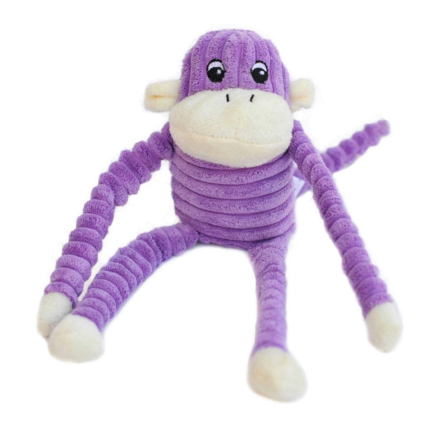 ZippyPaws Spencer The Crinkle Monkey Dog Toy - Healthber