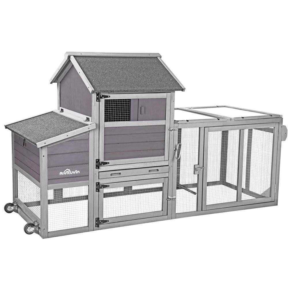 aivituvin Chicken Tractor Chicken House for 2-4 Hens AIR27 - Healthber