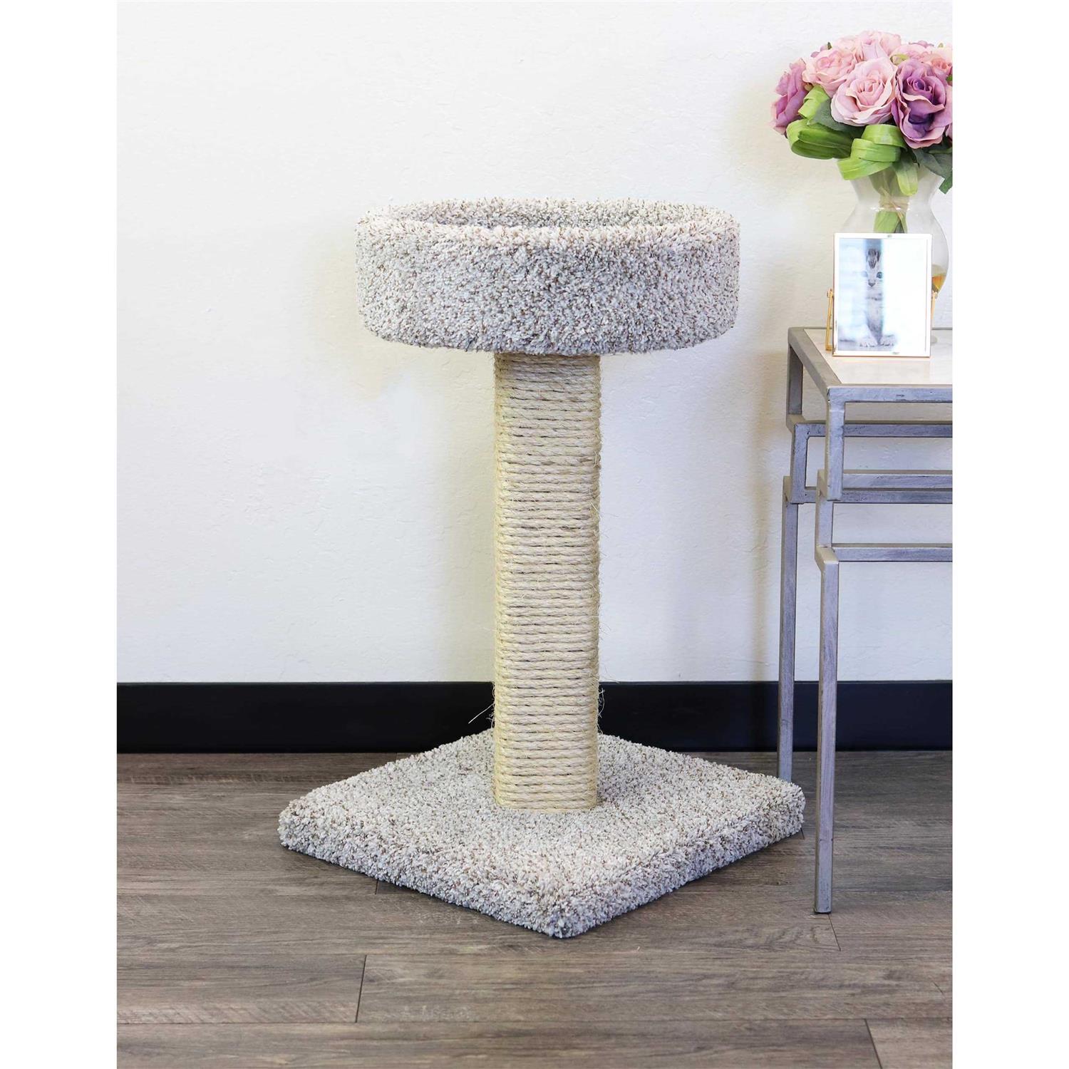 New Cat Condos Cat Scratching Post with Sleeping Perch - Healthber