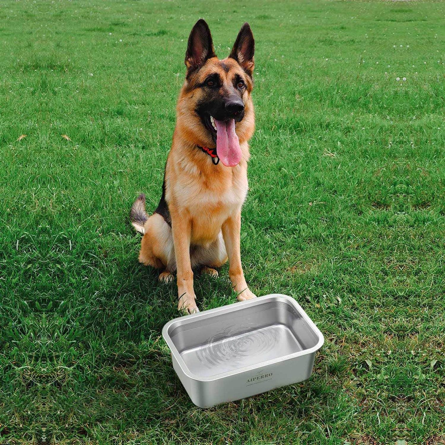 AIPERRO Stainless Steel Dog Bowls for Large Dogs - Healthber