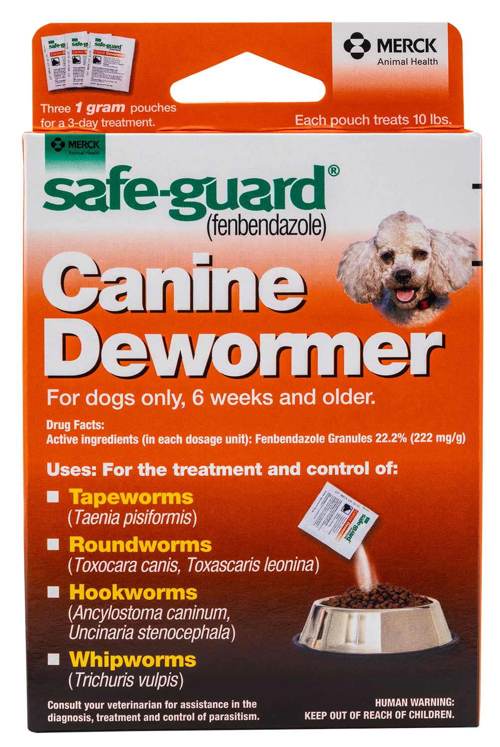 Safe-Guard Canine Fenbendazole Dewormer for Tapeworms, Roundworms, Hookworms, & Whipworms - Healthber
