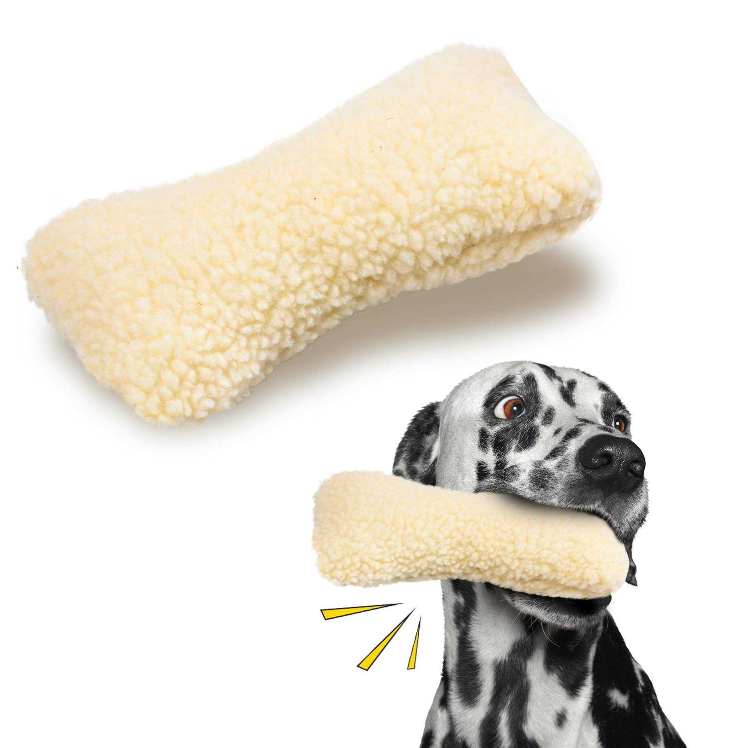 Vermont Fleece Bone Dog Toy - Healthber