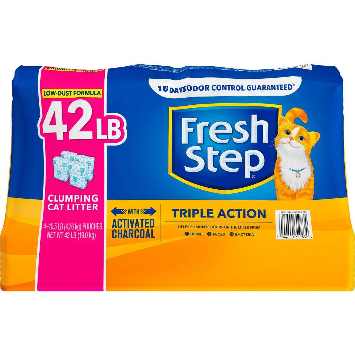 Fresh Step Clean Paws Triple Action Clumping Cat Litter - Healthber