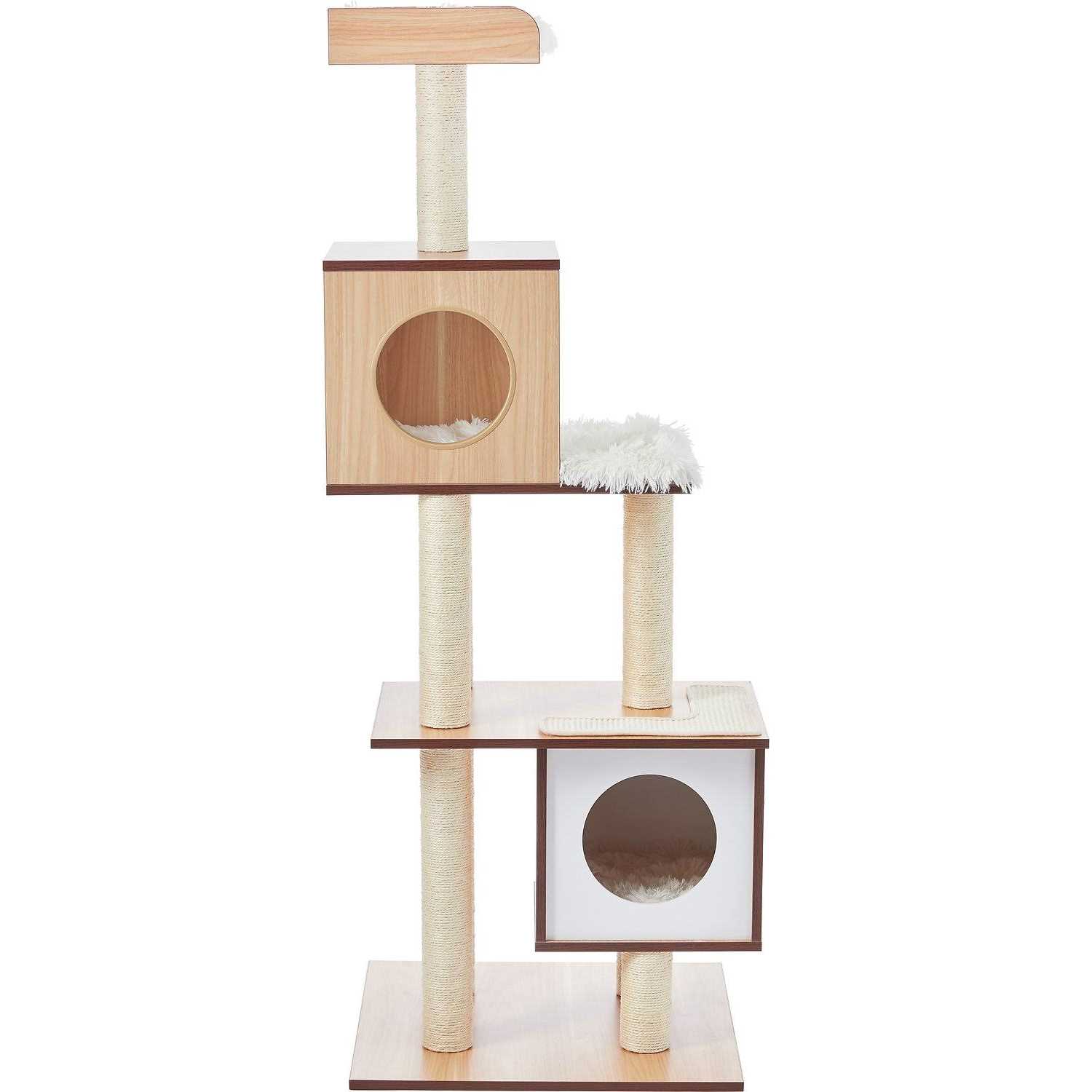 Frisco 62-in Modern Cat Tree Condo - Healthber
