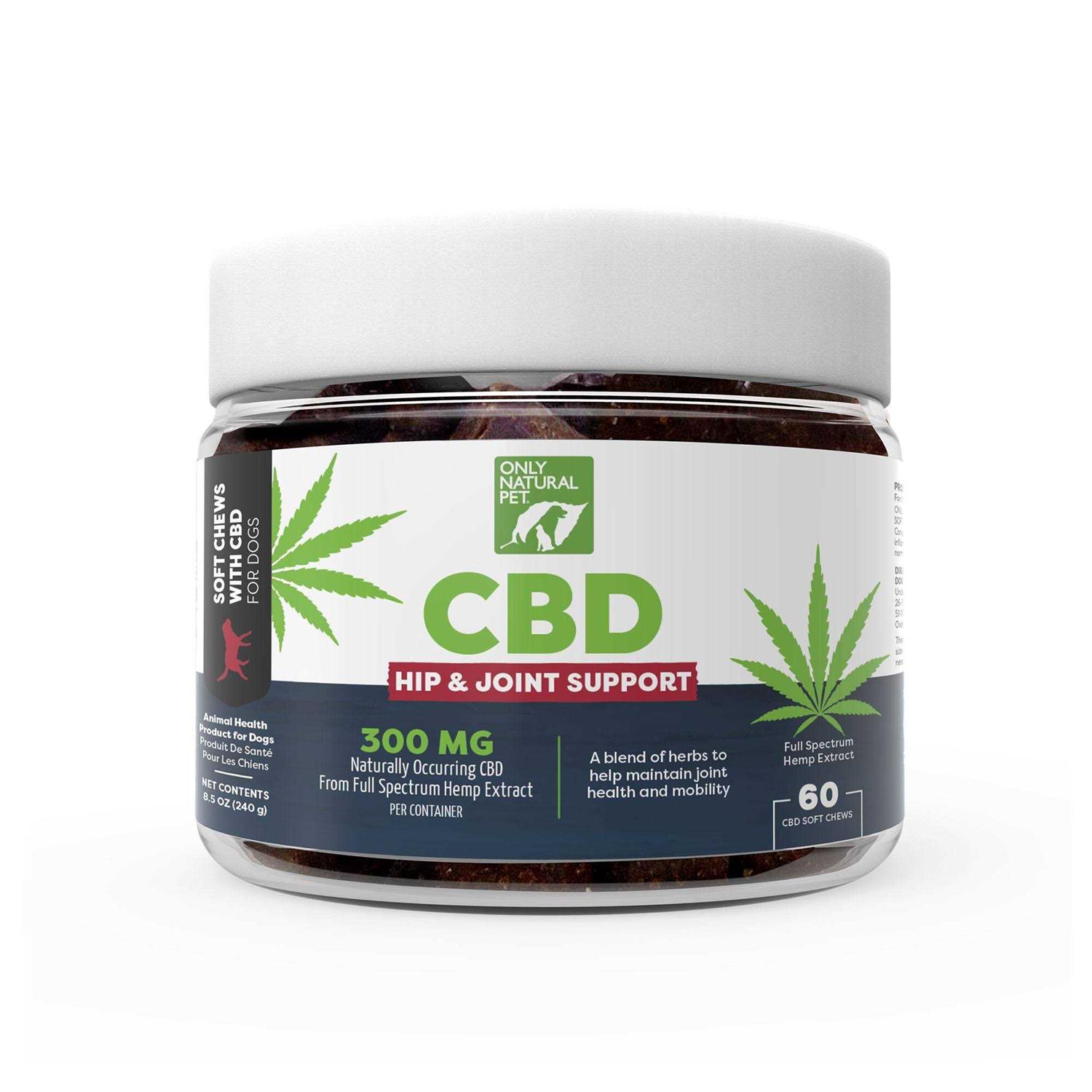 Only Natural Pet Hip and Joint Support CBD Chews - Healthber
