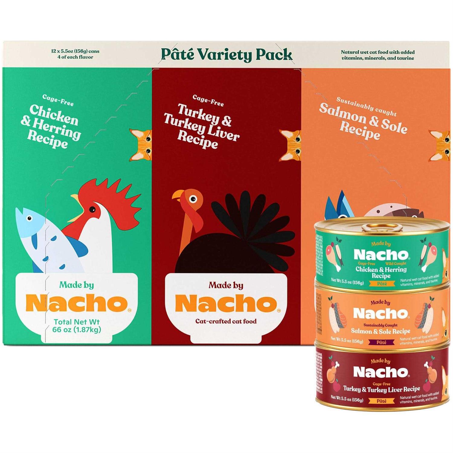 Made By Nacho Pate Wet Cat Food Variety Pack - Healthber