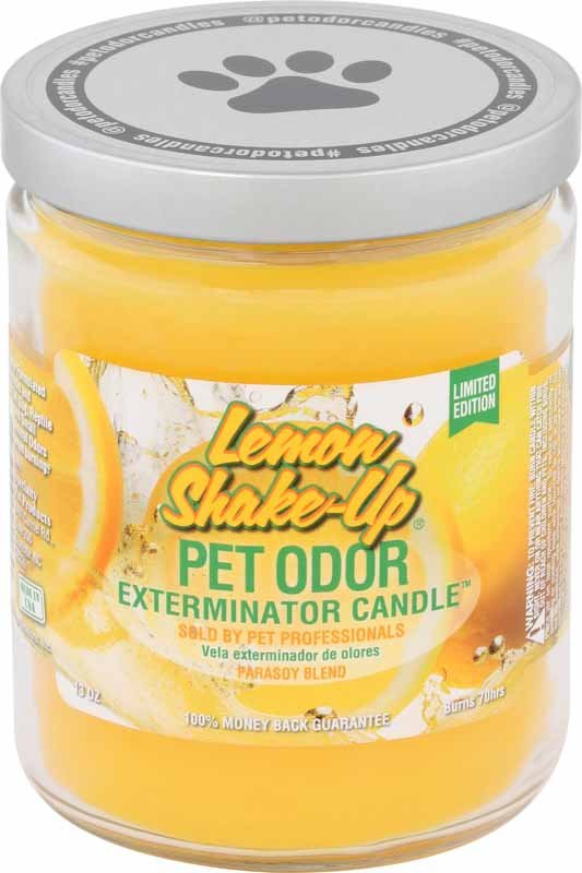 Pet Odor Exterminator Candle, Lemon Shake-Up, 13 oz - Healthber