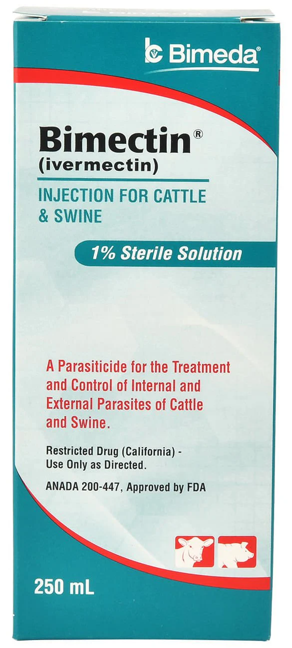 Bimectin Injection (1%) Cattle & Swine Dewormer - Healthber