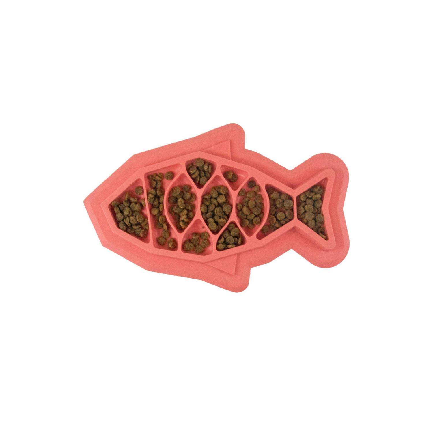 Petstages Fishie Fun Feed Mat Cat Feeder - Healthber