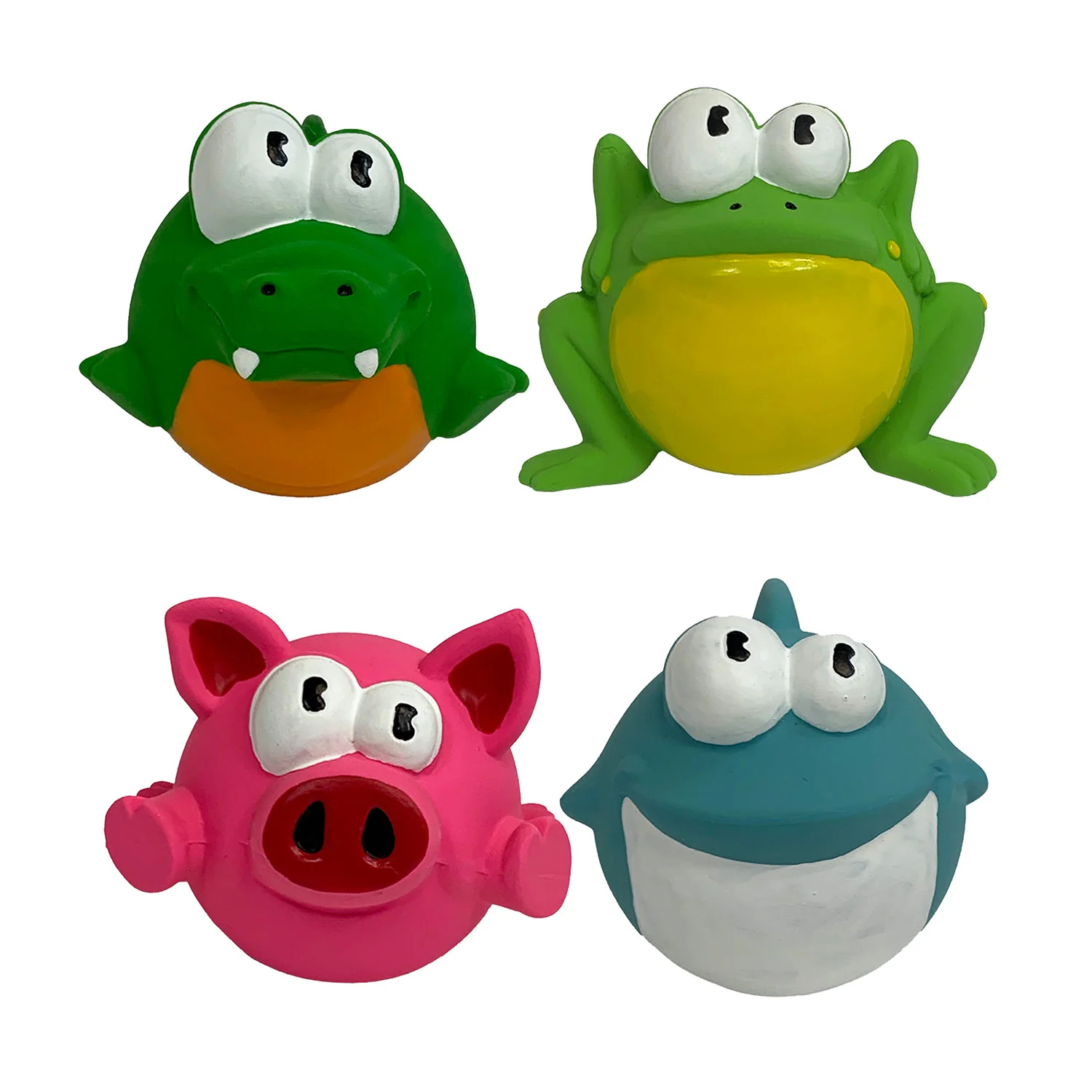 LYLA Latex, Assorted (Alligator, Frog, Pig, Shark) - Healthber