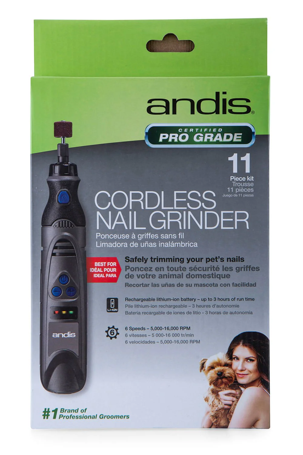 Andis 6-Speed Cordless Nail Grinder - Healthber