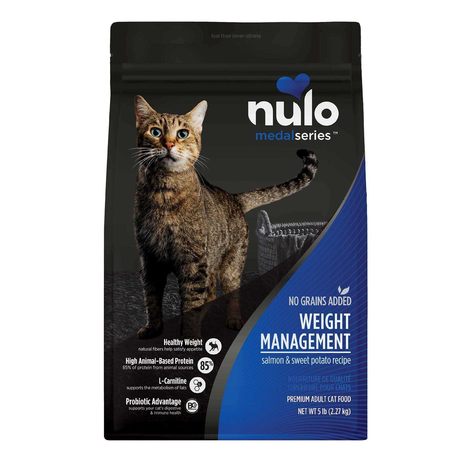 Nulo MedalSeries Grain-Free Salmon & Sweet Potato Adult Weight Management Dry Cat Food - Healthber