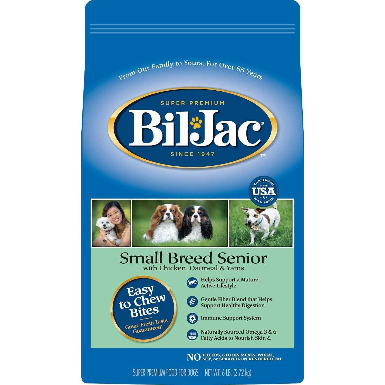 Bil-Jac Small Breed Senior Dry Dog Food - Healthber