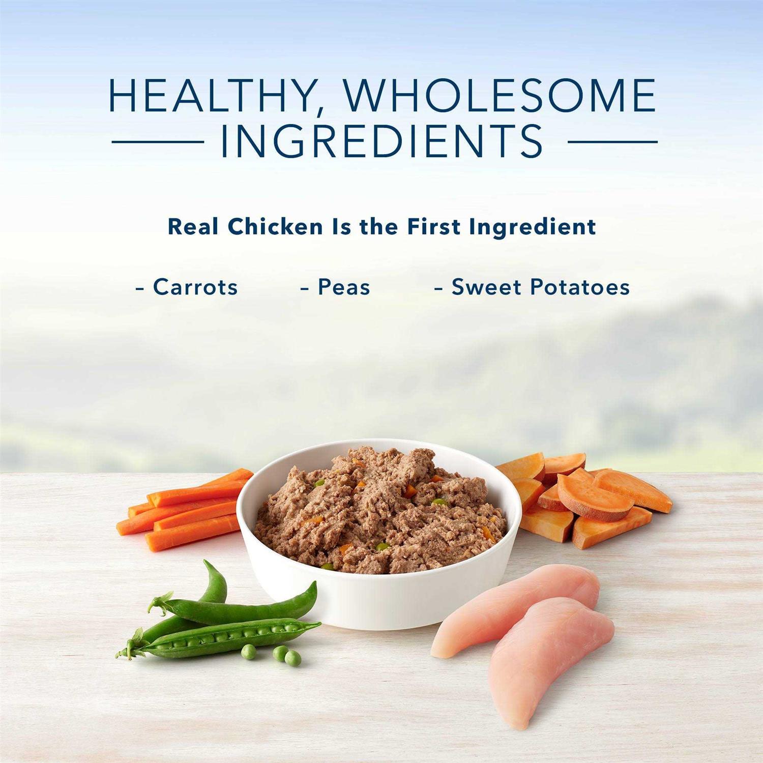 Blue Buffalo Homestyle Recipe Puppy Chicken Dinner Wet Dog Food - Healthber