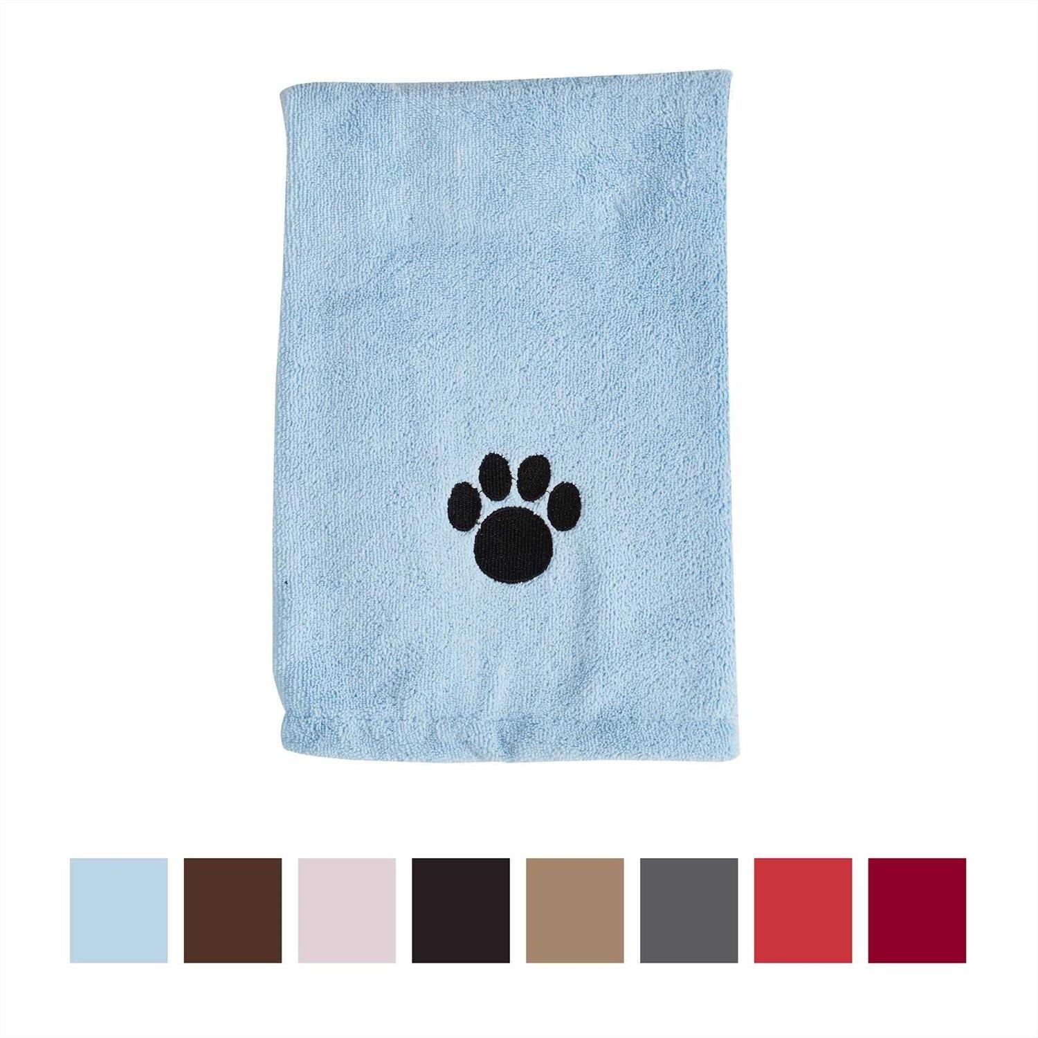 Bone Dry Microfiber Pet Towel Embroidered Paw - Healthber