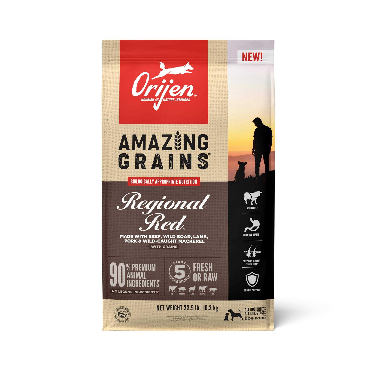 Orijen Amazing Grains Dry Dog Food - Healthber