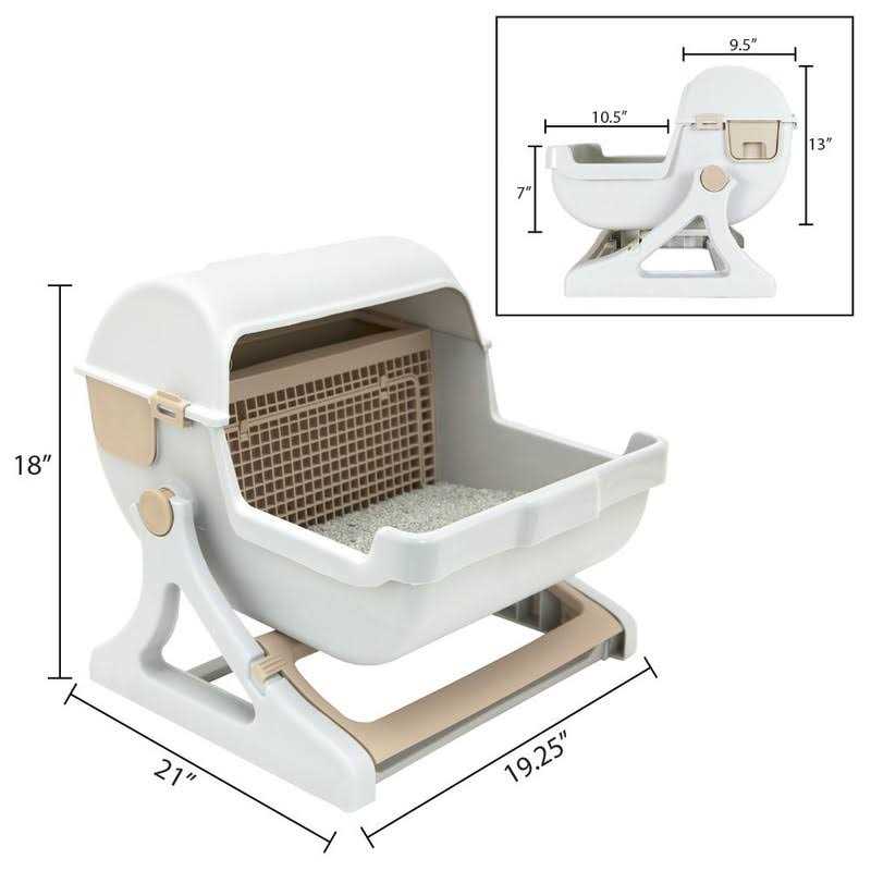 Le you pet semi-automatic quick cleaning cat litter box - Healthber
