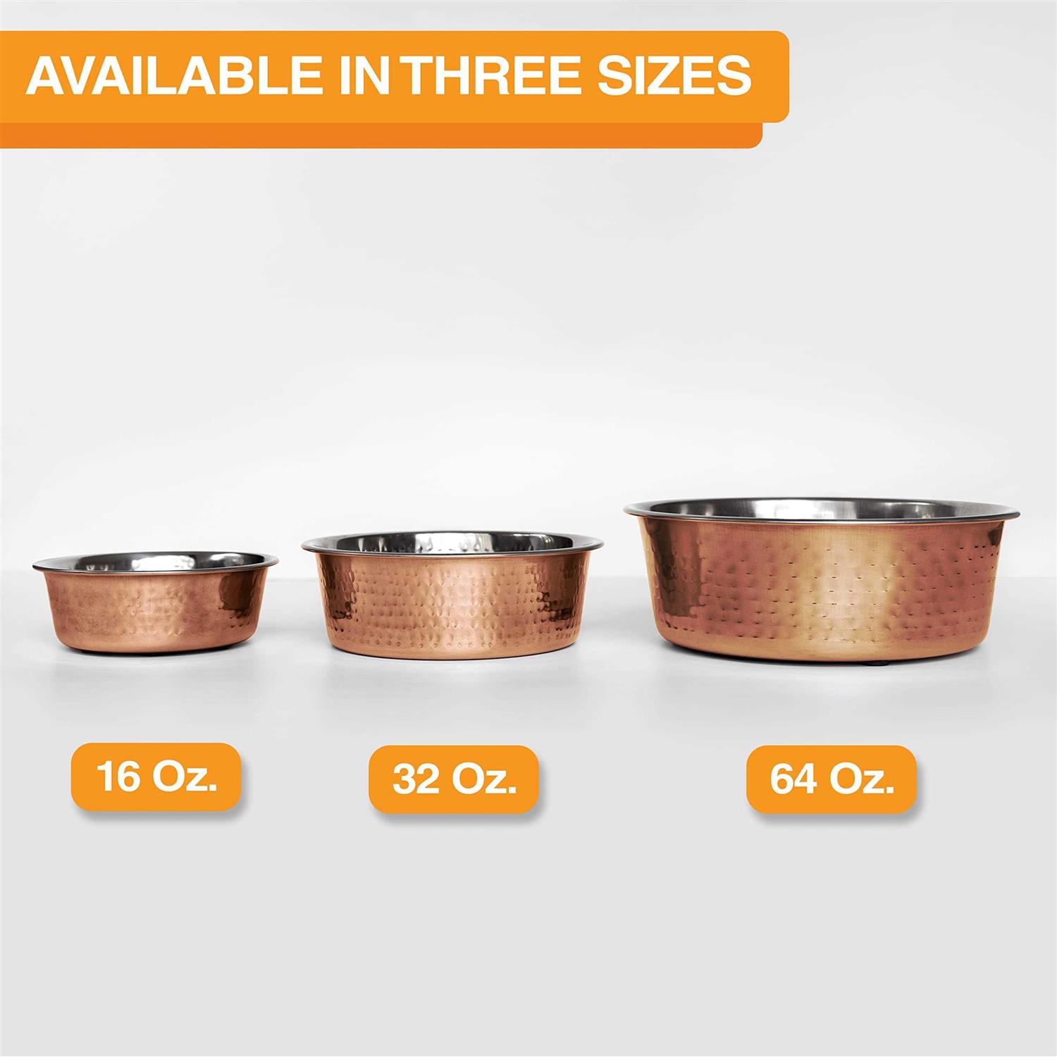 Neater Pet Brands Hammered Decorative Designer Bowls - Healthber