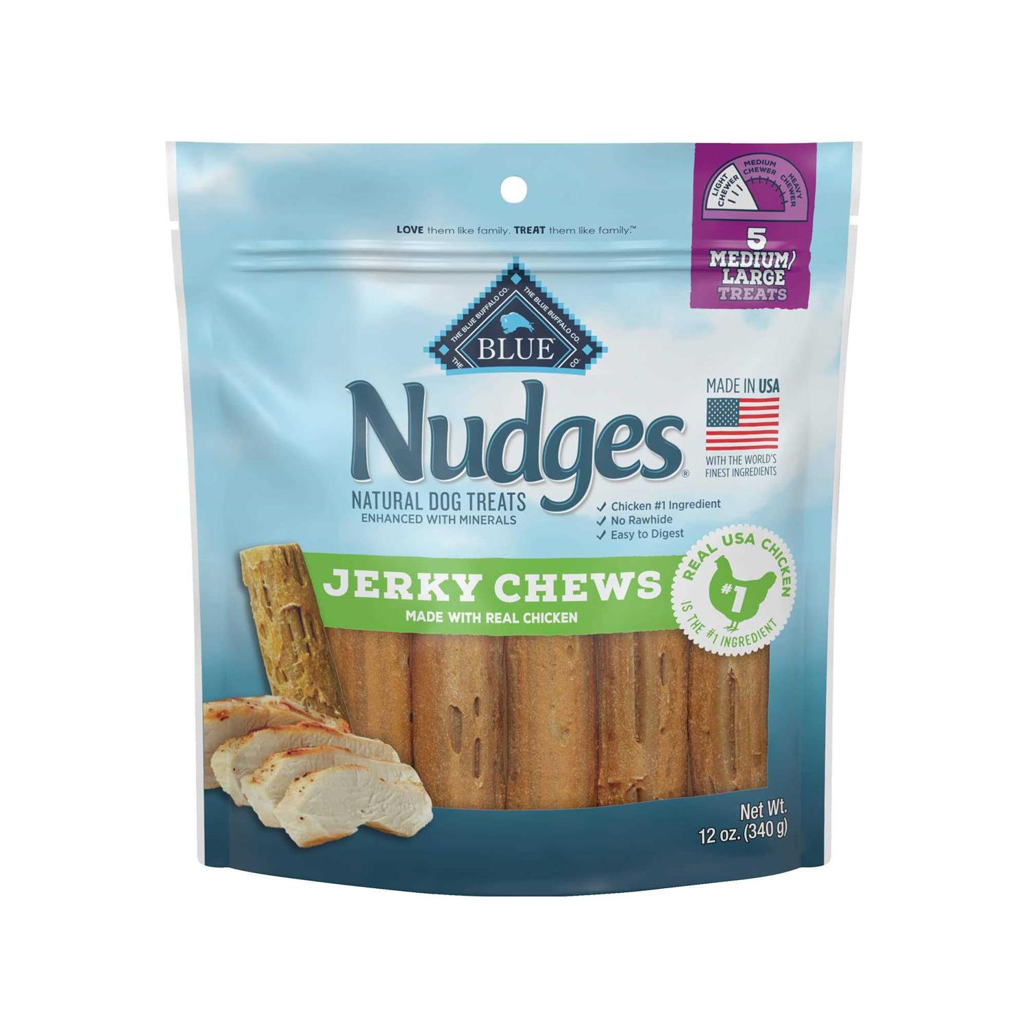 Blue Buffalo Nudges Jerky Chews Natural Dog Treats - Healthber